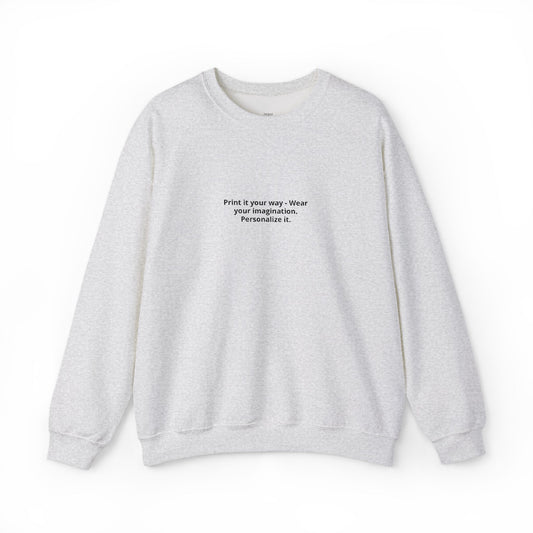 Custom Embroidered Crewneck Sweatshirt — Personalized Text Embroidery