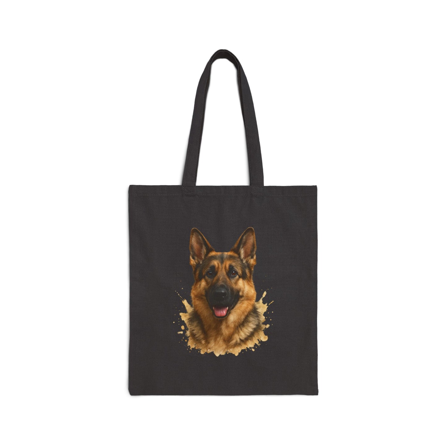 Personalized Shepherd Dog Tote Bag — Custom Name Cotton Canvas Tote