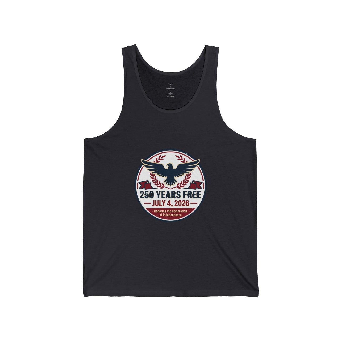 Tank Top — "250 Years Free" July 4, 2026 Patriotic Eagle Independence Day Tank