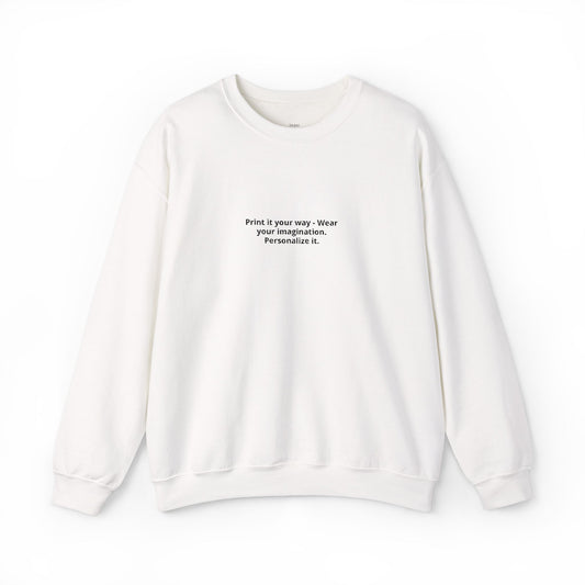 Custom Embroidered Crewneck Sweatshirt — Personalized Text Embroidery