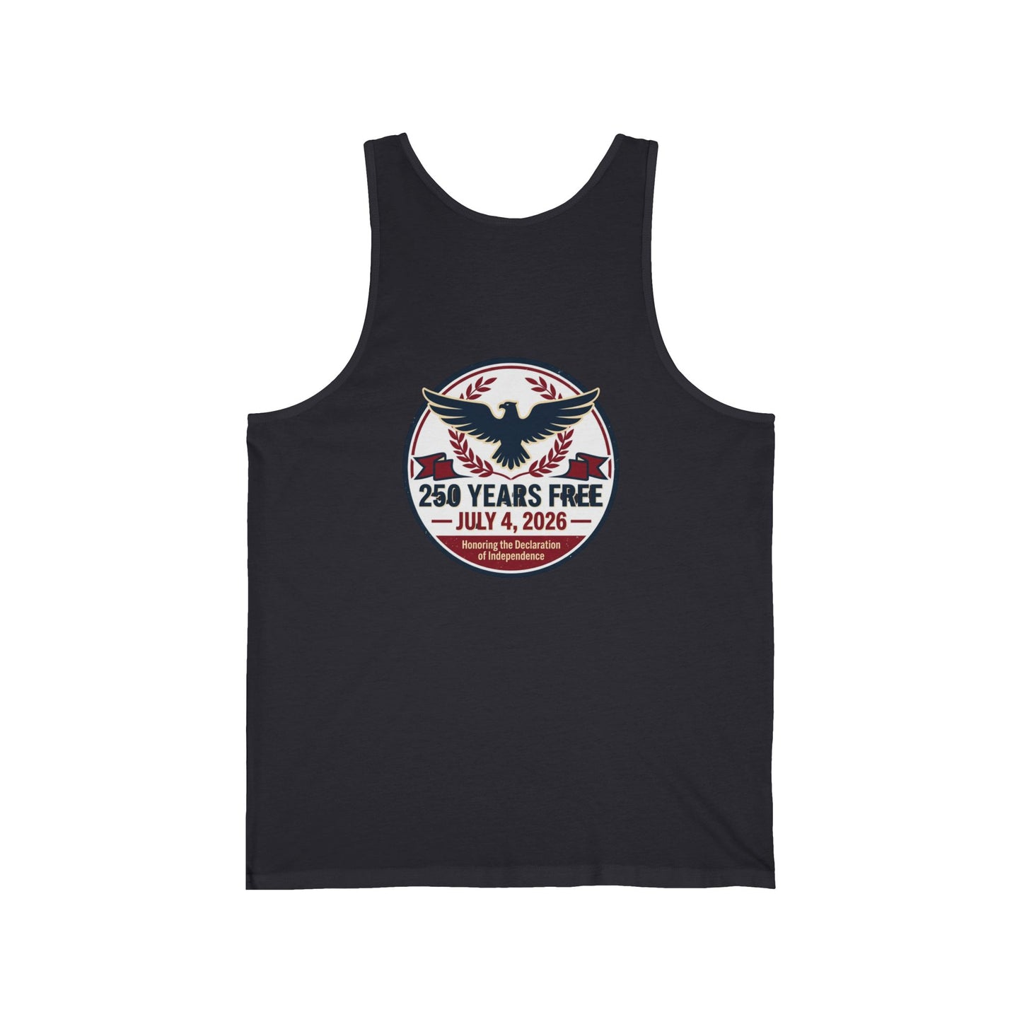 Tank Top — "250 Years Free" July 4, 2026 Patriotic Eagle Independence Day Tank