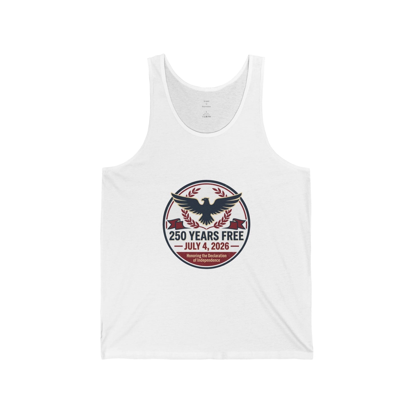 Tank Top — "250 Years Free" July 4, 2026 Patriotic Eagle Independence Day Tank