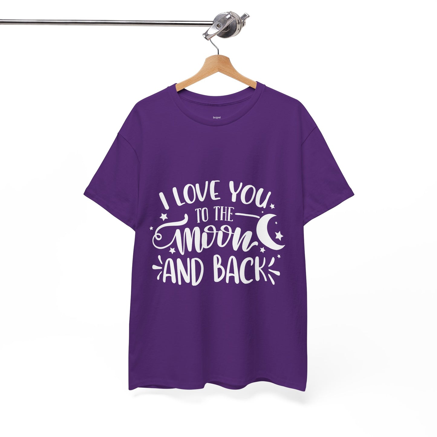 I Love You to the Moon and Back T‑Shirt in White Text