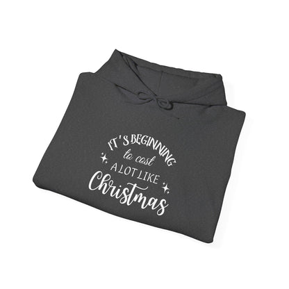 It's Beginning to Cost a Lot Like Christmas Hoodie — Funny Christmas Sweatshirt White Text